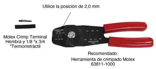 molex 63811-1000 herramienta de crimpado