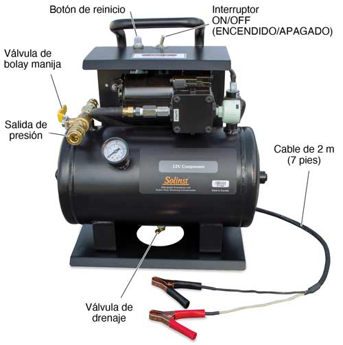 solinst bombas de vejiga vejiga muestreadores de agua subterránea muestreo de COV bombas dedicadas bombas de muestreo dedicadas compresores de 12V compresores de aire de 12V compresores de aire de 12 voltios compresores de doce voltios compresores de aire de doce voltios image