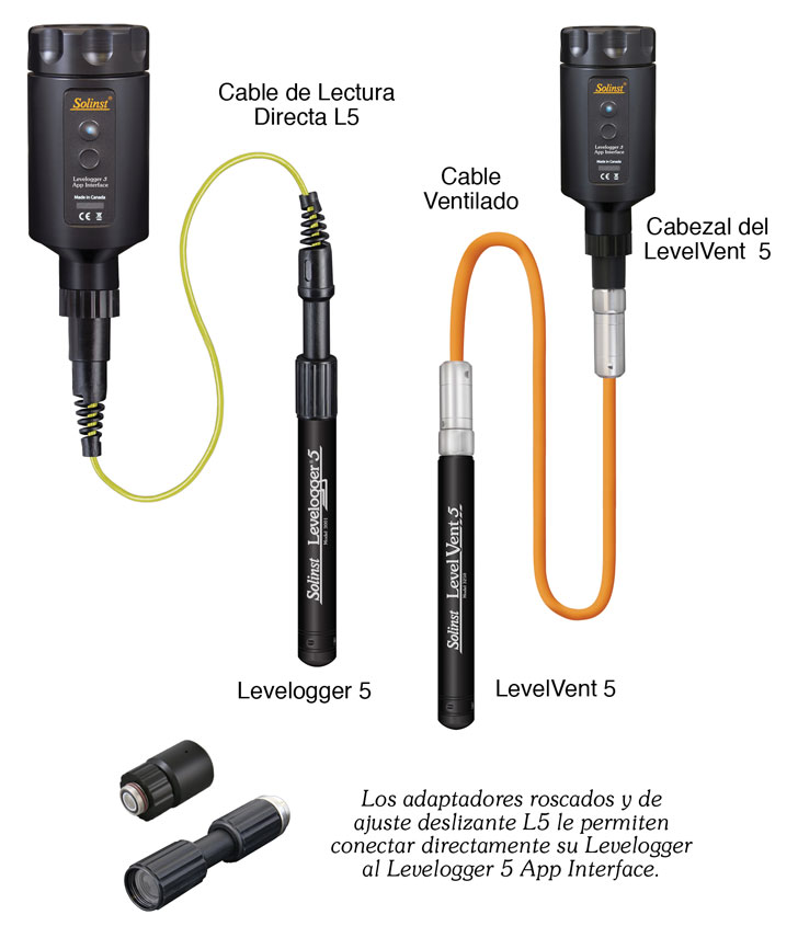 solinst levelogger app interface y levelogger optical adapter