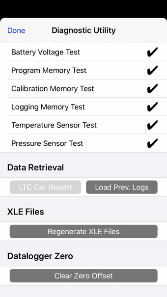 aplicación solinst levelogger clear zero offset ios