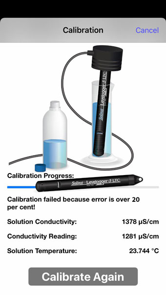 solinst levelogger 5 ltc conductivity calibration tercer intento ios fallado