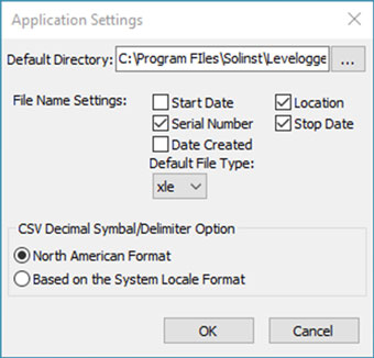 ventana application settings