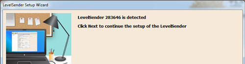 asistente de configuración del software solinst levelsender 5