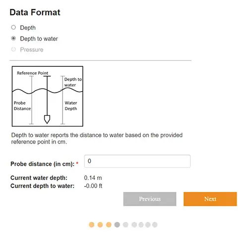 sistema de telemetría satelital solinst solsat 5 paso 4 formato de datos profundidad al agua