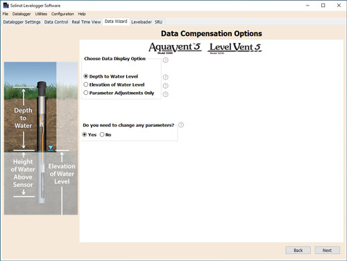 figure 6-2 options de compensation des données