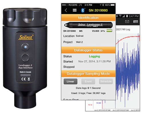 solinst levelogger app et levelogger app interface