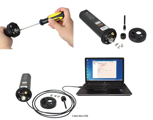 Connexion Par Câble USB Solinst LevelSender solinst levelsender solinst communication logicielle levelsender communication logicielle levelsender connexion réseau levelsender usb solinst image de connexion usb levelsender