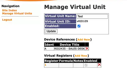 figure 5-3 gérer l'unité virtuelle