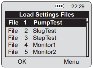 figure 8-11 levelogger restart options