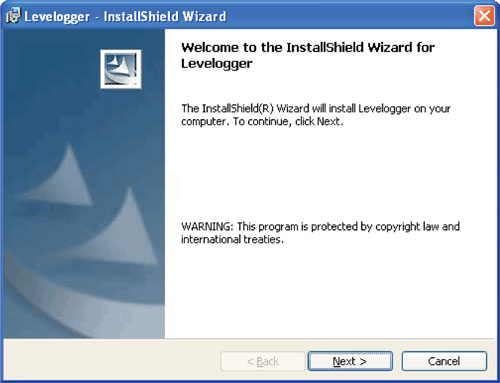 figure 3-1 software installation wizard