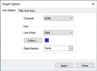 figure 7-6 line option window