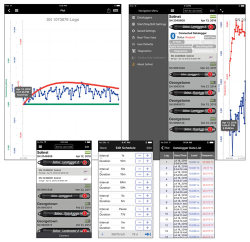 solinst levelogger app screenshots