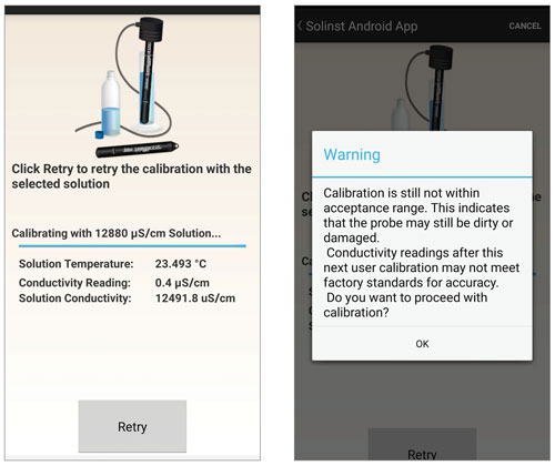 solinst ltc levelogger edge conductivity calibration retry android