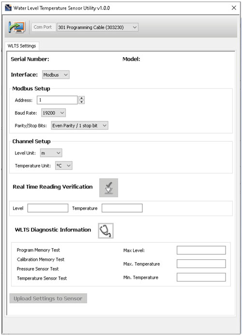 solinst water level temperature sensor software utility