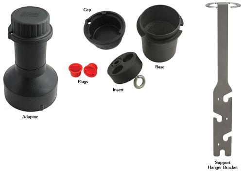 figure 3 3 2 inch well cap assembly adaptor and support hanger bracket