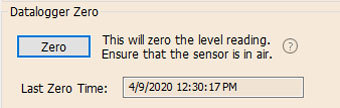 datalogger zero can be cleared using the diagnostic utility