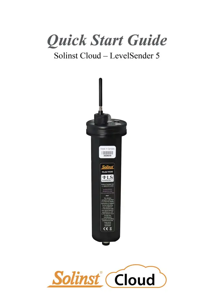 solinst cloud quick start guide for levelsender 5