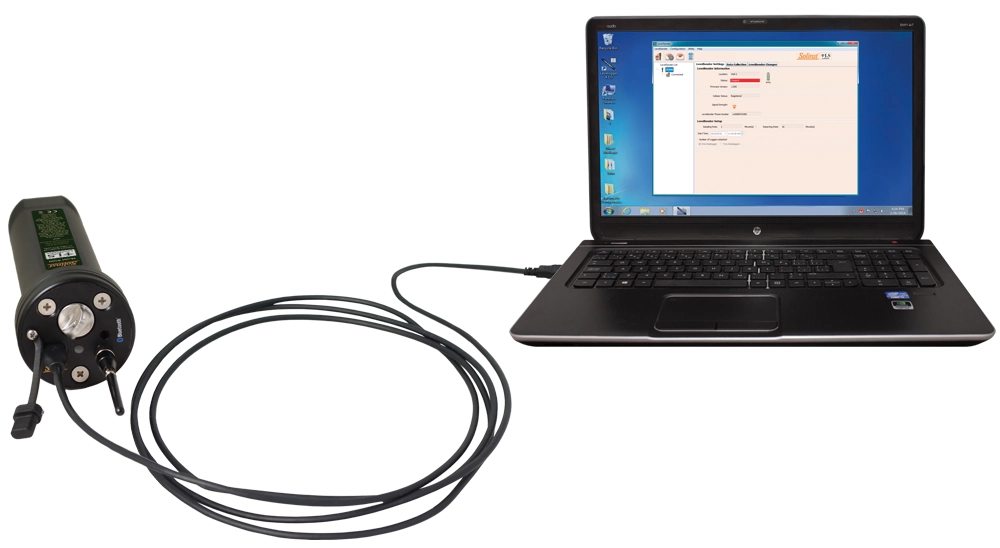 connect levelsender to computer