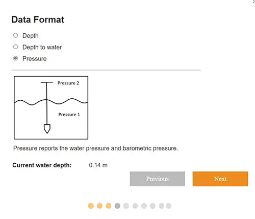 solinst solsat 5 satellite telemetry system step 4 data format pressure