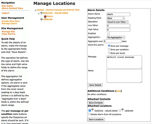 figure 5-13 alarm details