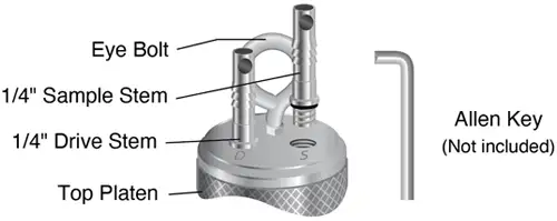 solinst double valve pump top platen tubing connections