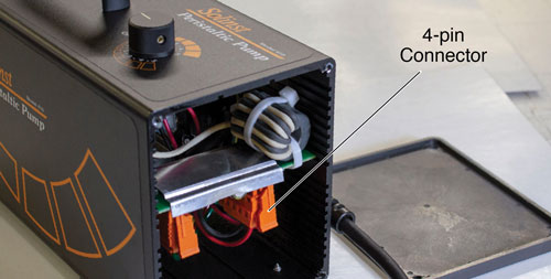 solinst peristaltic pump 4 pin electrical connector for motor