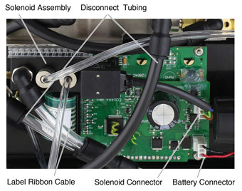 disconnecting tubing from solinst 464 electronic pump control unit 250 psi version