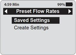 solinst electronic pump control unit
user flow rates menu