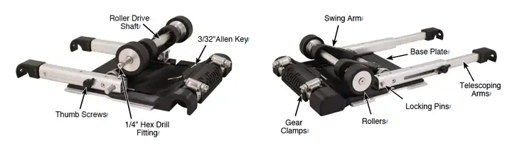 solinst model 101 power winder 116159 shown facing left and facing to the right