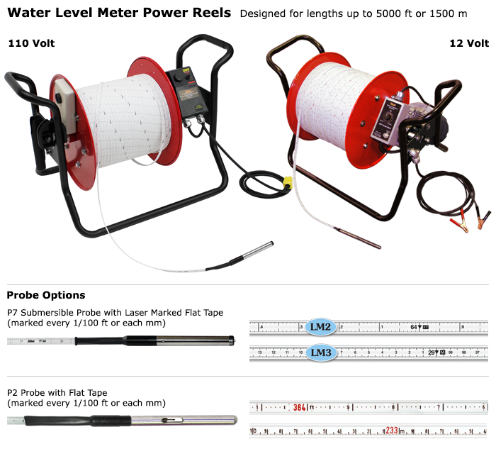 Water Level Meter Power Reel