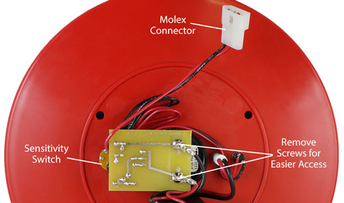 back of solinst mk1 water level meter faceplate