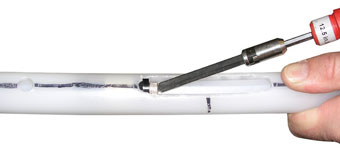 tightening hexagon sampling plug for narrow 3 channel cmt multilevel system