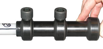 aligning 3 channel cmt port cutting guide to the correct cmt multilevel system channel using the top of the port cutting guide